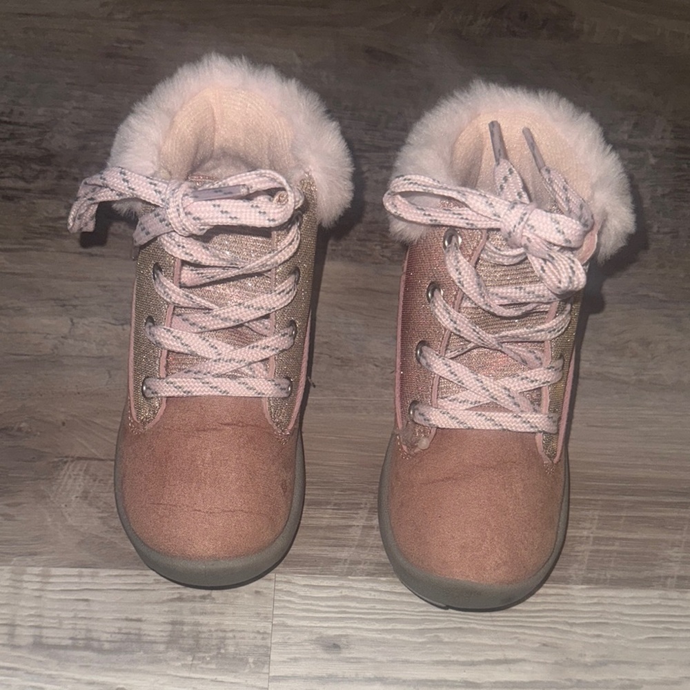 Carter's Pink Kids Boots with Fur Trim
